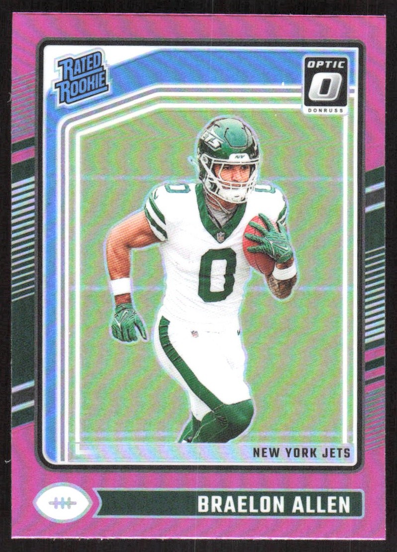 3166J 2024 Donruss Optic #211 Braelon Allen Pink