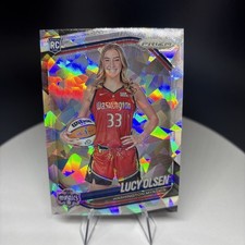 2024 Panini Prizm WNBA Rookie Lucy Olsen #145 Cracked Ice RC Washington Mystics