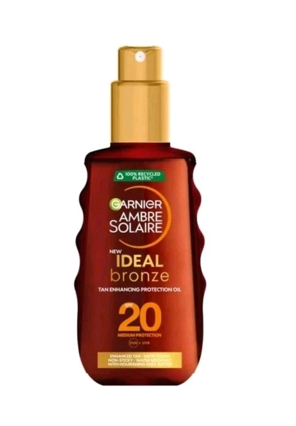 Garnier Ambre Solaire Ideal Bronze SPF20 Tan Enhancing Protection Oil 150ml G8