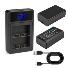 2-Pack VB26B VB26A VB26 VB30 Pro Batteries USB-C Charger for Godox V1 V860III