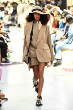 USED BRAND NEW, UNUSED SACAI LAYERED JACKET, SIZE 1, BEIGE UNUSED