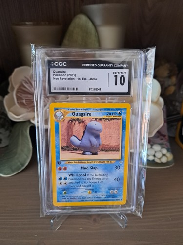 Quagsire (1st Edition) graded CGC 10 for sale on eBay