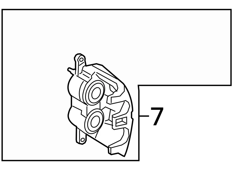 2018 2019 2020 2021 2022 2023 LINCOLN NAVIGATOR LEFT SIDE FRONT BRAKE CALIPER - Image 4 of 4