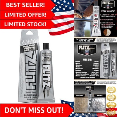 1.76oz Long-Lasting Metal Polish Paste - Removes Tarnish on Solid Metals Easily