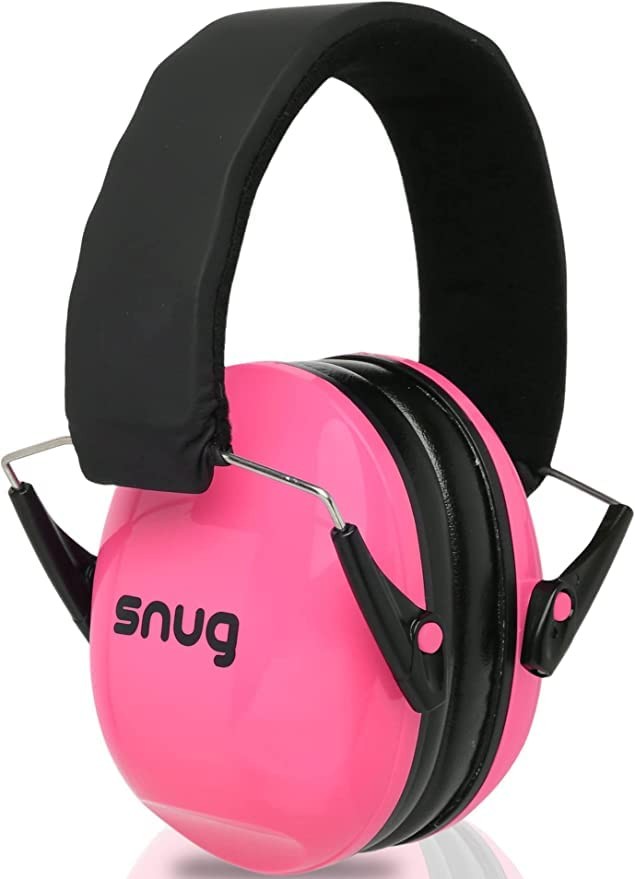 Snug Kids Ear Defenders - Noise Cancelling Headphones One Size, Pink & Black