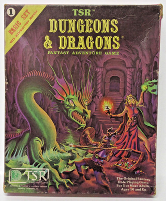 TSR 1011 Dungeon & Dragons Basic Set 1980 With Dice 1st Print