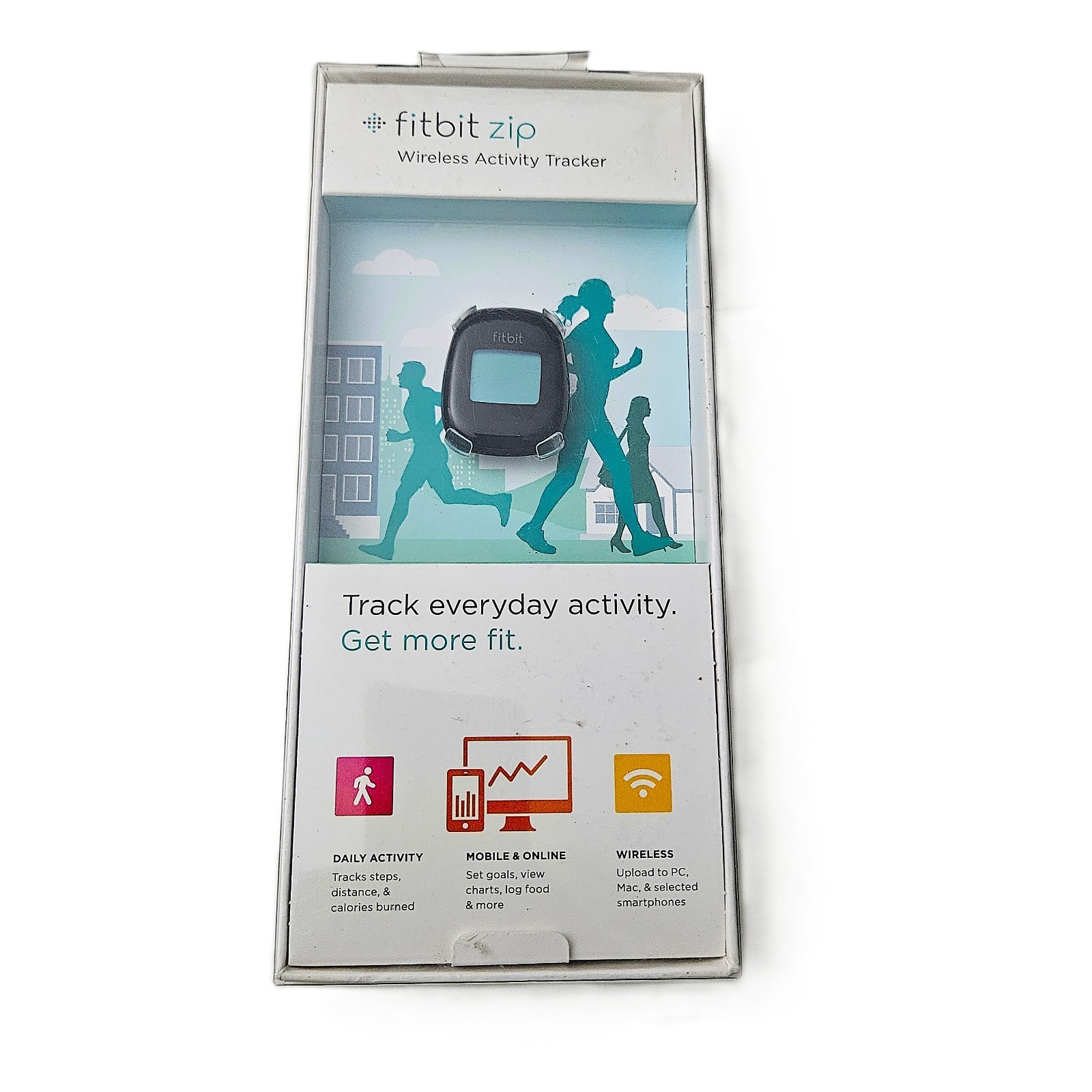 Fitbit Zip Wireless Activity Tracker FB301C Black Accelerometer - New Sealed