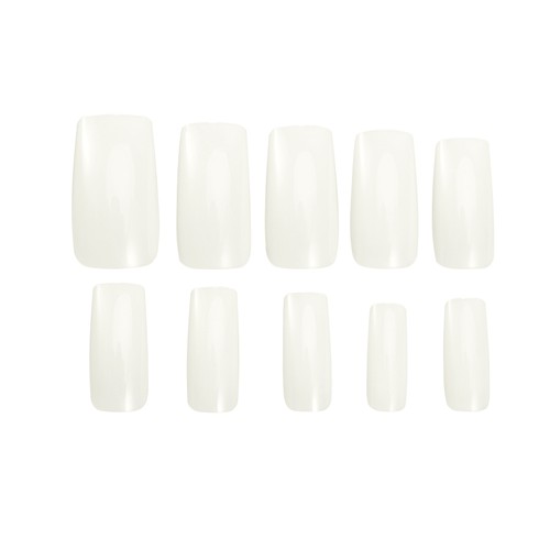 500 Piezas Manicura Uñas Falsas Cortas Cubierta Completa Puntas Transparente Falso