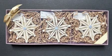 Quilling Card Snowflake Present Toppers/Ornaments, Set of 3 New in Box OR-PT-003