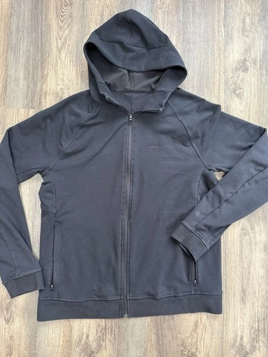 Lululemon JP MORGAN Banking Full Zip Hooded Jacket - Mens Large - Black - product listing photo