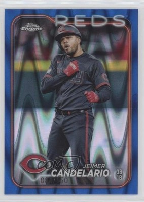 2024 Topps Chrome Blue RayWave Refractor 81/150 Jeimer Candelario #239 1xd