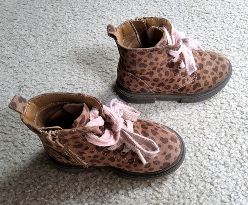 Lot of 2 Pairs Toddler Girls Boots Size 9 Shoes Cat & Jack Amaya Giovanna Zipper - Picture 9 of 13