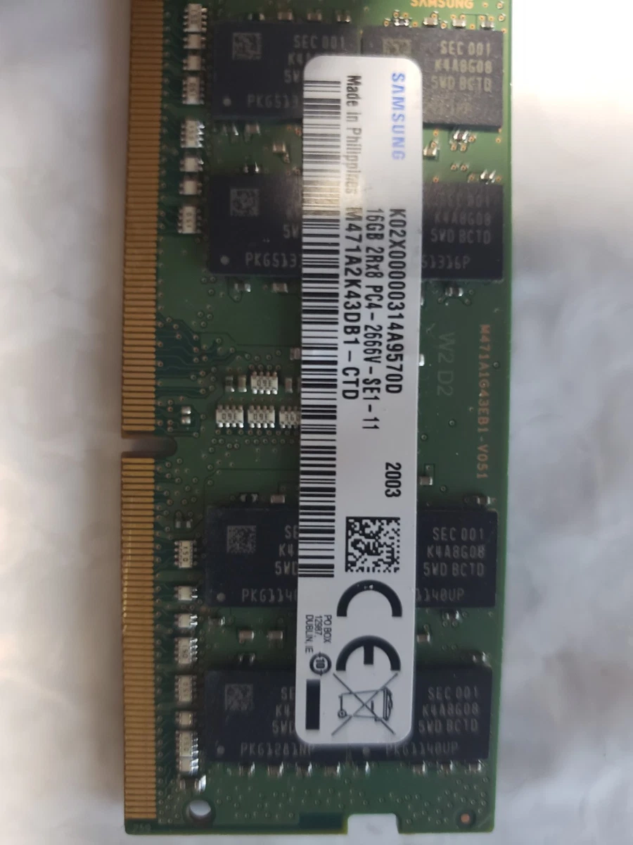 Samsung DDR4 SDRAM 16 GB Capacity per Module Memory (RAM) for sale