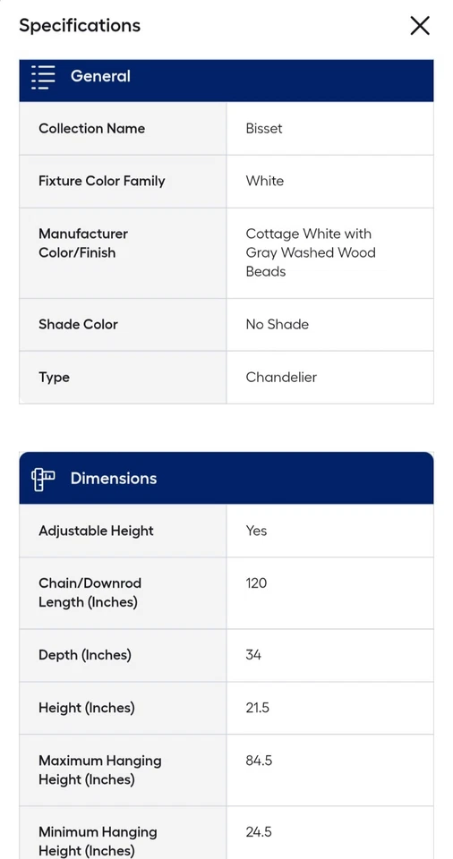Progress Lighting Bisset 5 -Light White Coastal For Use in Bedrooms, Dining Room - Image 2 of 4