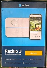 Rachio 8ZULWC 3 Smart Sprinkler Controller 8 Zones NIB