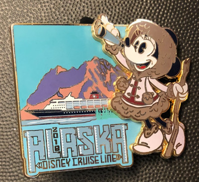 Disney pin 133011 Cruise Line Ship Wonder 2018 Alaska Minnie Mouse trip vacation