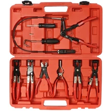 ABN Hose Clamp Pliers 9-piece Remover Tool Kit – Automotive Hose Removal Set