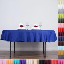 Dozen lot 90" ROUND POLYESTER TABLECLOTHS Wholesale Wedding Restaurant Supply
