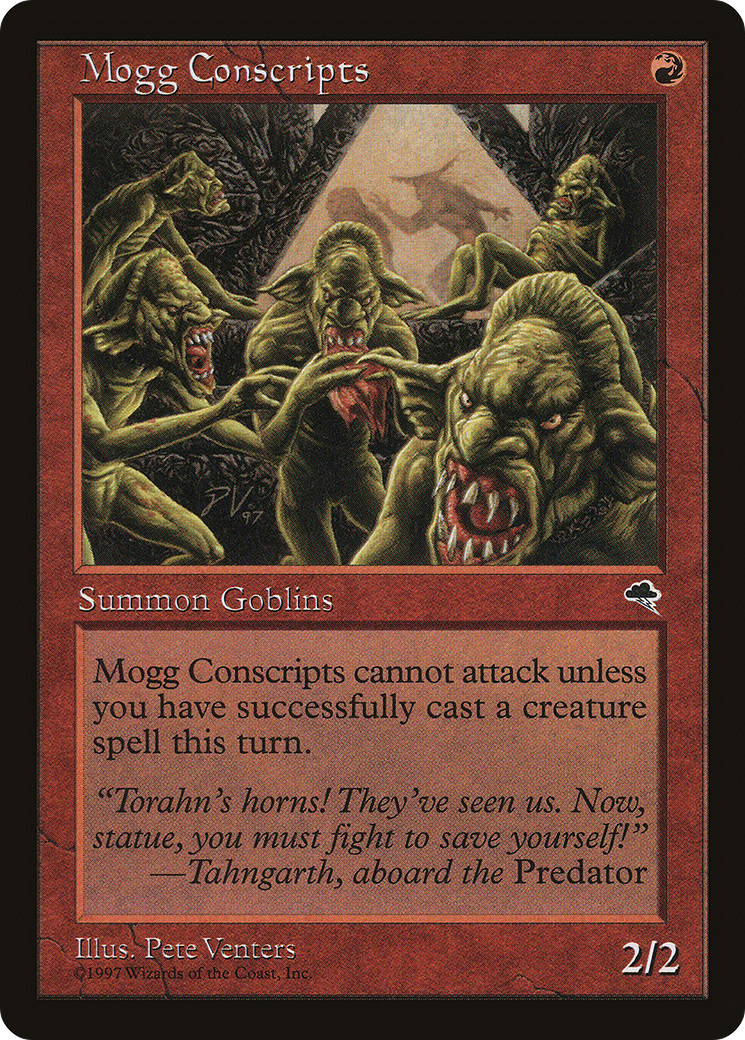 Mogg Conscripts (x4) - Tempest  - C189 - EX/NM  - 4RCards