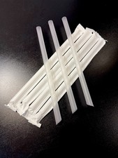 Bubble tea / PLA straws 230mm Clear with wrapper (Thick / Strong Design/Jumbo)