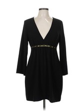 Halston Heritage Women Black Cocktail Dress 8