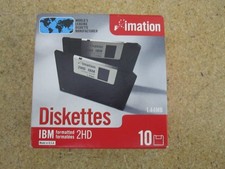 Genuine Imation IBM Formatted 2HD 1.44 Diskettes 10 Pack 