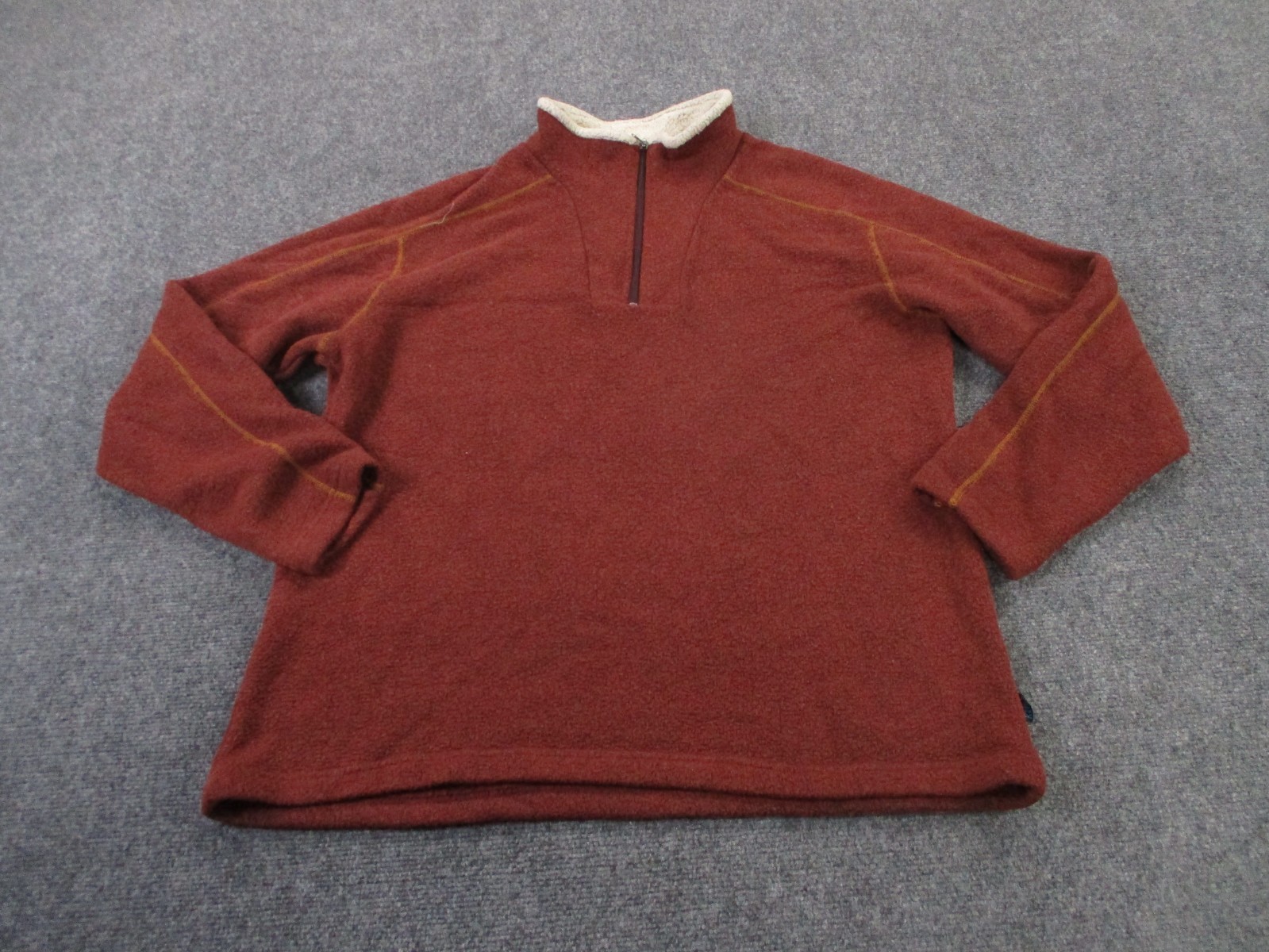 Kuhl Sweater Womens XL Red Acrylic Alfpaca Fleece Hiking Jacket Outdoor Camping