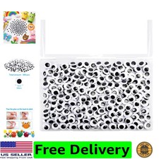 300PCS 15mm Googly Eyes Self Adhesive for Crafts with Storage Box.