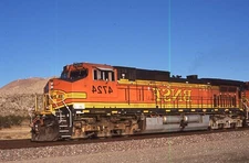 Original Train Slide  BNSF C44-9W #4724 11/2005 Oro Grande CA