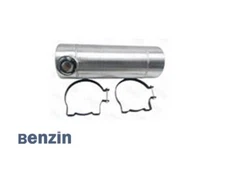 Fuel Tank with Baffle 2 Gallon 6''x18" 1/4'' NPT End Fill Spun Aluminum Gas Tank