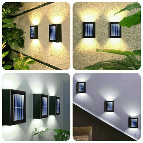 8x Super Bright Solar Powered Door Fence Wall Lights Led Outdoor Garden Lamp - Picture 5 of 16