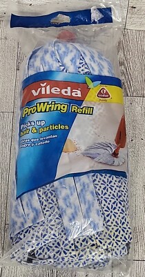Vileda Pro Mop & Pro Wring Refill w Microfiber Scrubber O Cedar NIP Fast Ship!