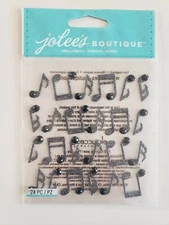 Jolees Boutique scapbooking stickers " Musical Notes Repeats"