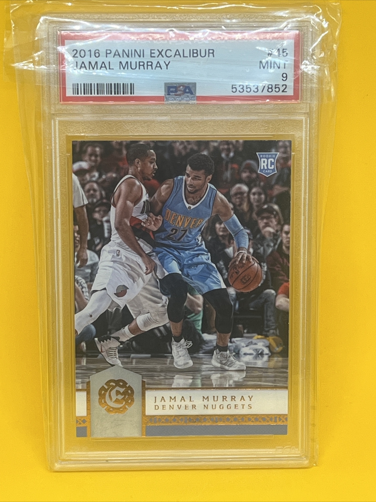 Jamal Murray Rookie Card 2016-17 Panini Excalibur #45 PSA 9