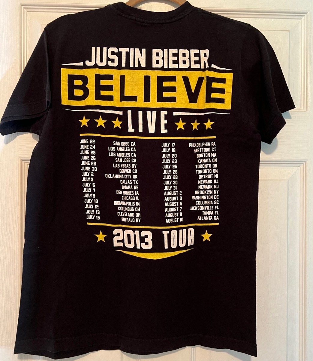 Justin Bieber - Believe Live 2013 Tour RARE t-shirt | eBay