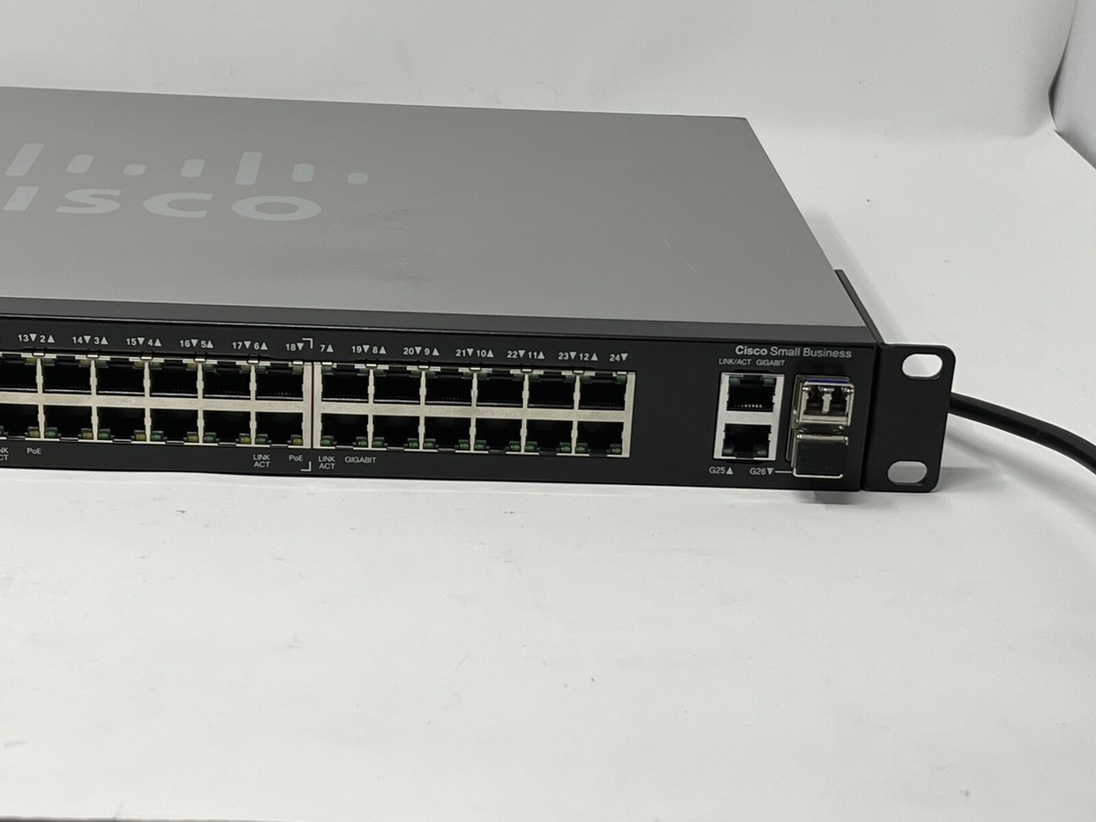 Cisco SG200-26P 26-Port Gigabit Ethernet PoE Smart Switch | eBay