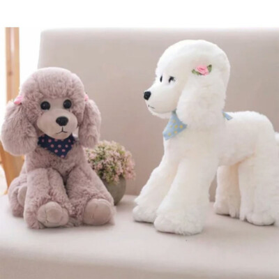 Cute Poodle Simulation Dog Plush Toy Teddy Dog Doll Children Xmas Birthday  Gift UK