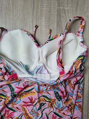 Haut Tankini Prima Donna Sirocco - Bonnet 90D (FR) / 75D (EU) / 34D (UK/US) - Motif Floral - Neuf Avec étiquettes