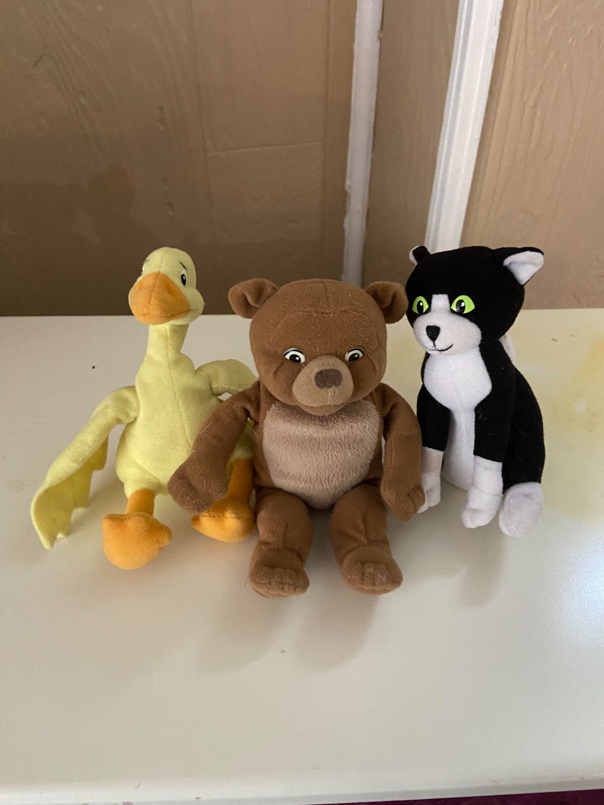 Maurice Sendak Little Bear Duck & Cat 7&rdquo; Stuffed Animal Plush Toy Vintage Dolls