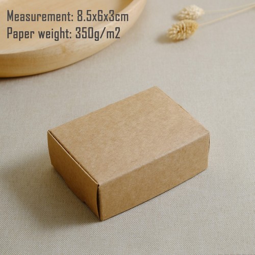 Kraftpapier Geschenkbox Faltschachtel Schmuckschachtel Box S1M02 - Bild 11 von 11