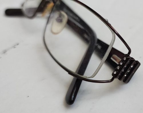 CARTIER 7005 FRAME FOR GLASSES BRONZE METAL RIM BLACK TEMPLE ARMS GLASSES FRAME - Picture 11 of 13