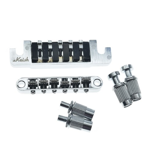 Roller Saddle Tune-O-Matic Bridge and TP-6 LP Stopbar/Tailpiece For Epiphone LP - Picture 8 of 13