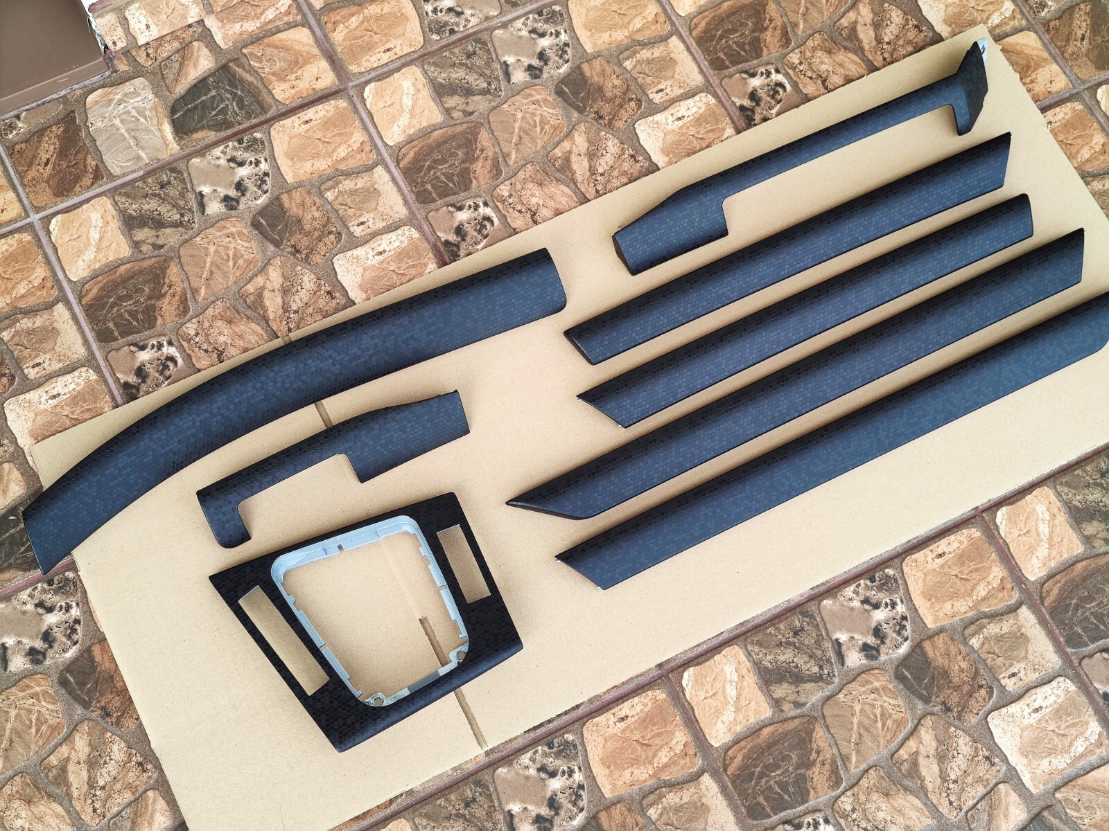 BMW E46 Honey Combo Hexagon Cube Trim Set Kit 320 325 328 330 Sedan