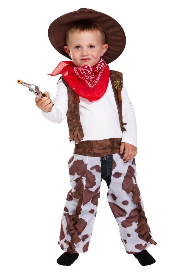 Boys COWBOY WILD WEST FANCY DRESS COSTUME Rodeo Childs Book Week Outfit Kids UK - Image 3 of 4
