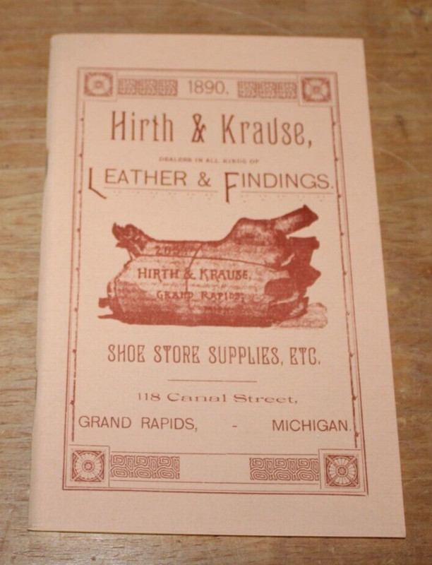 1890 Hirth & Krause Shoe Store Supplies, Etc. Catalog