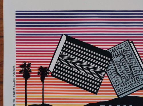 1984 Hollywood Los Angeles CA Intl Antiquarian Book Fair Poster 15"x20" - Picture 3 of 6