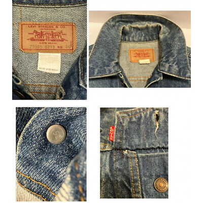 Levi's 70's 4th 70505 Small e Care Tag Denim Jacket Size: 36 Levi's 70's 4th 70505 Small e Care Tag Denim Jacket Size: 36