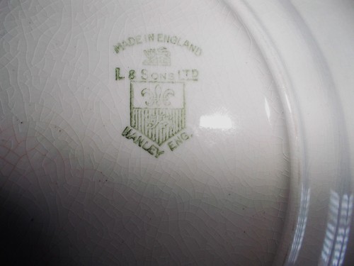 2 x Vintage, L & Sons Hanley, Dessert Plates. - 第 8/8 張圖片