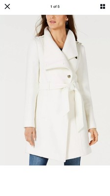 guess asymmetrical wrap coat