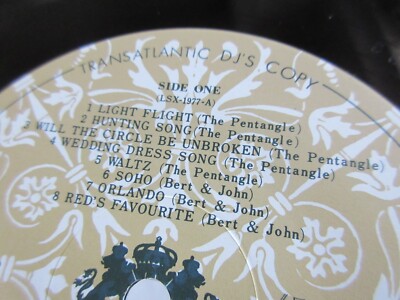 Folk in Highland Japan Promo Vinyl LP LWG-1041 Pentangle Bert